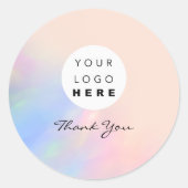 ロゴ マスカラ メイク ヘア ネイル ホログラム ローズ ビジネス ラウンドシール (正面)