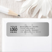 ロゴ&メタルモダン差出人住所 ラベル (インサイチュ)