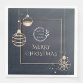 ロゴ・メリークリスマス企業の休暇モダン (正面)