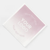 ロゴ |モダンほこりっぽいピンク&白グラデーション色 (コーナー)