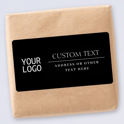 ロゴ |モダン黒クラシックと白 ラベル