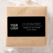 ロゴ |モダン黒クラシックと白 ラベル (インサイチュ)