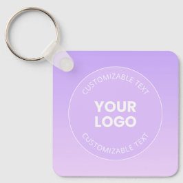 ロゴ | ラベンダーグラデグラデーションーション キーホルダー