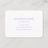 ロゴ | ラベンダーグラデグラデーションーション 名刺 (裏面)