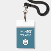 ロゴ·リテー救済ルテンプレート バッジ (Front with Lanyard)