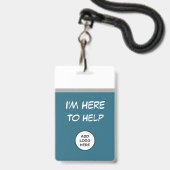 ロゴ·リテー救済ルテンプレート バッジ (Back with Lanyard)