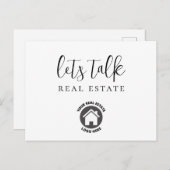 ロゴ・レッツ・トーク・エスティ実在ス ポストカード (正面/裏面)