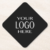 ロゴ |ロゴシンプルの置き換え ペーパーコースター (正面)