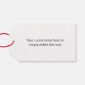 ロゴ | ロゴ、ユニークデザイン、またはイメージパターン ギフトタグ (裏面横)