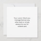 ロゴ | ロゴ、ユニークデザイン、またはイメージパターン サンキューカード (裏面)