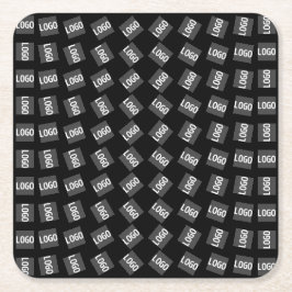 ロゴ | ロゴ、ユニークデザイン、またはイメージパターン スクエアペーパーコースター
