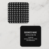 ロゴ | ロゴ、ユニークデザイン、またはイメージパターン スクエア名刺 (正面/裏面)