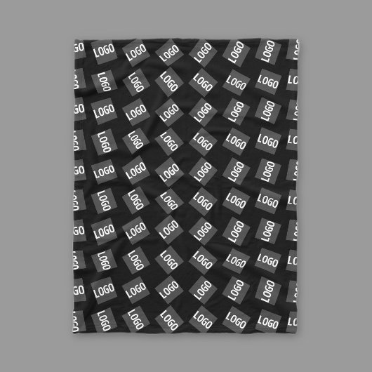 ロゴ | ロゴ、ユニークデザイン、またはイメージパターン フリースブランケット