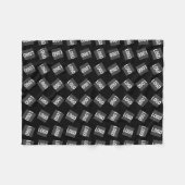 ロゴ | ロゴ、ユニークデザイン、またはイメージパターン フリースブランケット (正面(横))