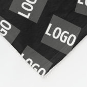 ロゴ | ロゴ、ユニークデザイン、またはイメージパターン フリースブランケット (角)