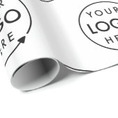 ロゴ |事業会社企業のモダン ラッピングペーパー (ロールコーナー)