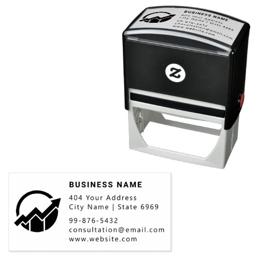 ロゴ |事業会計士のミニマルモダンリスト セルフインキングスタンプ (インサイチュ)