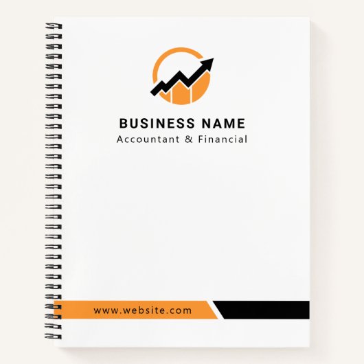 ロゴ |事業会計士のミニマルモダンリスト ノートブック (正面)