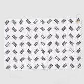 ロゴ | 交互シンプル繰り返しパターン ゴルフタオル (横)