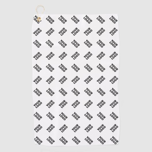 ロゴ | 交互シンプル繰り返しパターン ゴルフタオル (正面)