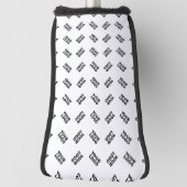 ロゴ | 交互シンプル繰り返しパターン ゴルフヘッドカバー (回転90)