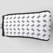 ロゴ | 交互シンプル繰り返しパターン ゴルフヘッドカバー (正面)