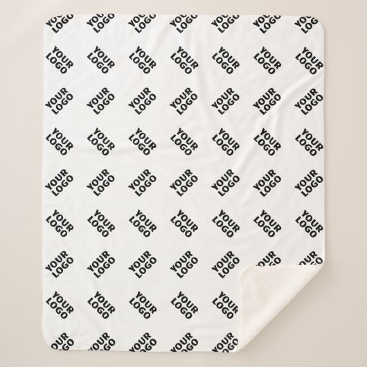 ロゴ | 交互シンプル繰り返しパターン シェルパブランケット (正面)