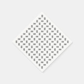 ロゴ | 交互シンプル繰り返しパターン スタンダードカクテルナプキン (角)