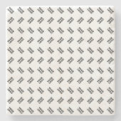 ロゴ | 交互シンプル繰り返しパターン ストーンコースター (正面)