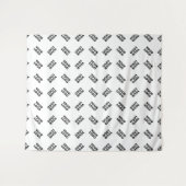 ロゴ | 交互シンプル繰り返しパターン タペストリー (正面(横))