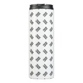 ロゴ | 交互シンプル繰り返しパターン タンブラー (裏面)