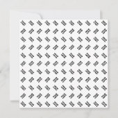 ロゴ | 交互シンプル繰り返しパターン ノートカード (正面)