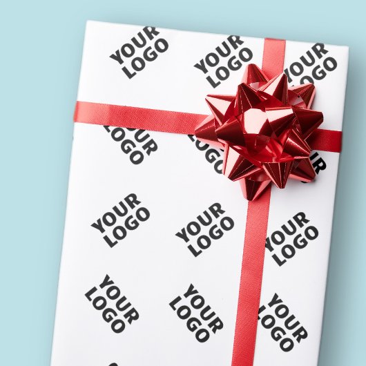 ロゴ | 交互シンプル繰り返しパターン ラッピングペーパー