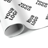 ロゴ | 交互シンプル繰り返しパターン ラッピングペーパー (ロールコーナー)