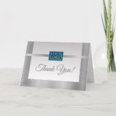 ロゴ, 企業名, メッセージ, シルバー サンキューカード (正面)