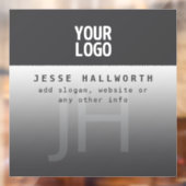 ロゴ、企業名、モノグラム ウィンドウサイン (シート2)