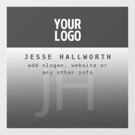 ロゴ、企業名、モノグラム ウィンドウサイン