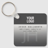 ロゴ、会社名、モノグラム キーホルダー (正面)