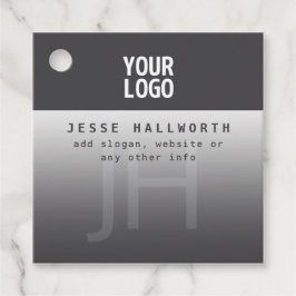 ロゴ、会社名、モノグラム フェイバータグ