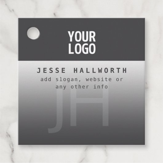 ロゴ、会社名、モノグラム フェイバータグ (正面)