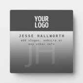 ロゴ、会社名、モノグラム フォトプラーク (正面)