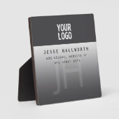 ロゴ、会社名、モノグラム フォトプラーク (正面)