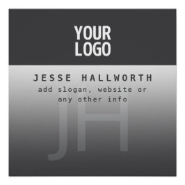 ロゴ、会社名、モノグラム ポスター