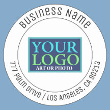 ロゴ、会社名、住所、または文字