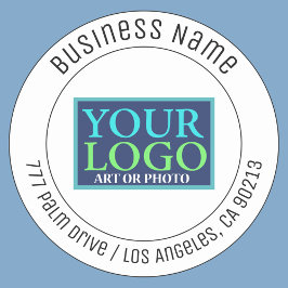 ロゴ、会社名、住所、または文字 シール