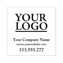 ロゴ、会社名、Webサイト、電話 ラバースタンプ
