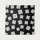 ロゴ、写真、その他の画像 | ランダムな配置 タペストリー (正面)