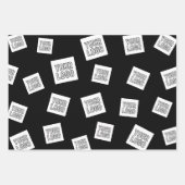 ロゴ、写真、その他の画像 | ランダムな配置 ラッピングペーパーシート (正面2)