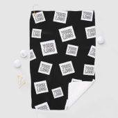 ロゴ、写真、その他の画像 | ランダム配置 ゴルフタオル (インサイチュ)