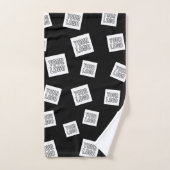 ロゴ、写真、その他の画像 | ランダム配置 バスタオルセット (ハンドタオル)